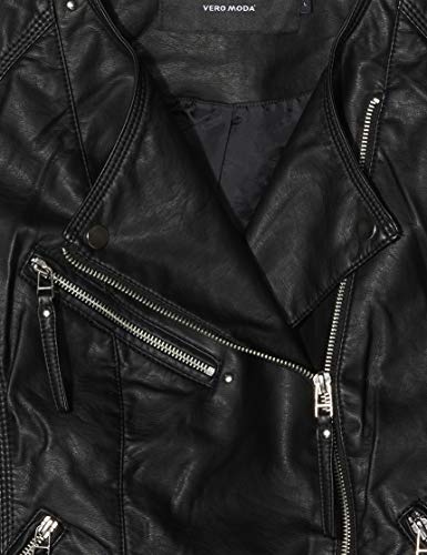 VERO MODA Female Jacke Kunstleder schwarz - 6