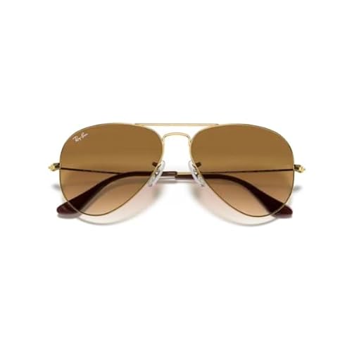 Ray Ban Unisex Sonnenbrille Aviator, Herstellergröße: 55, Gold - 6