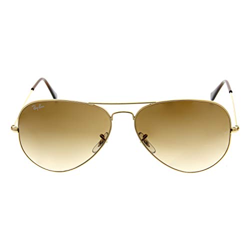 Ray Ban Unisex Sonnenbrille Aviator, Herstellergröße: 55, Gold - 4