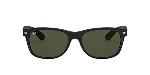 Ray-Ban RB2132 New Wayfarer Sonnenbrille, Black (schwarz), 52 mm