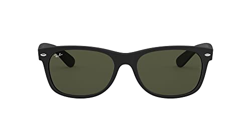 Ray-Ban RB2132 New Wayfarer Sonnenbrille, Black (schwarz), 52 mm
