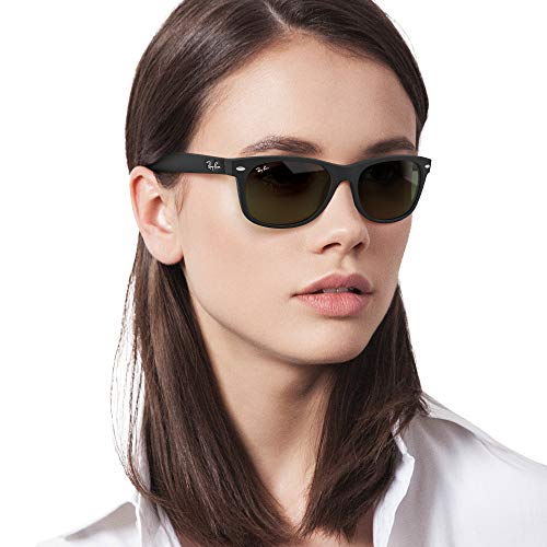 Ray-Ban RB2132 New Wayfarer Sonnenbrille, Black (schwarz), 52 mm - 8