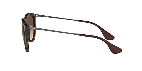 Ray Ban Unisex Sonnenbrille Erika Classic, Havana/Gunmetal, Gläser: Braun - 4
