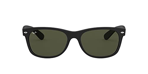 Ray-Ban Unisex Sonnenbrille New Wayfarer, Größe: 55, Schwarz