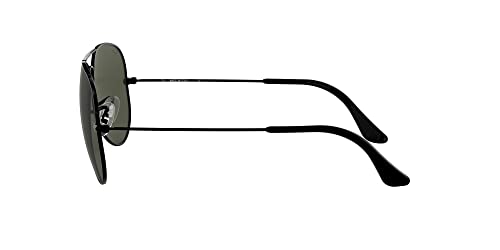 Ray Ban Unisex Sonnenbrille Aviator (Gestell: schwarz, Gläser: grau grün) - 4