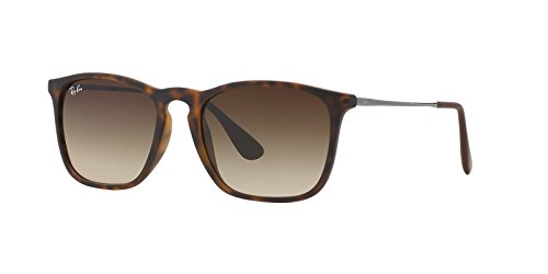 Ray Ban Unisex Sonnenbrille Chris, Herstellergröße: 54, Gestell: braun (Havana), Gläserfarbe: braun