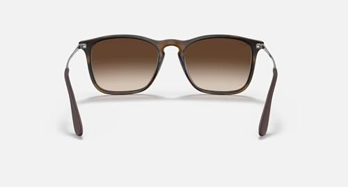 Ray Ban Unisex Sonnenbrille Chris, Herstellergröße: 54, Gestell: braun (Havana), Gläserfarbe: braun - 6