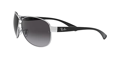 Ray Ban Unisex Sonnenbrille RB3386, Herstellergröße: 63, Gestell: Silber/Schwarz, Gläser: Grau - 3