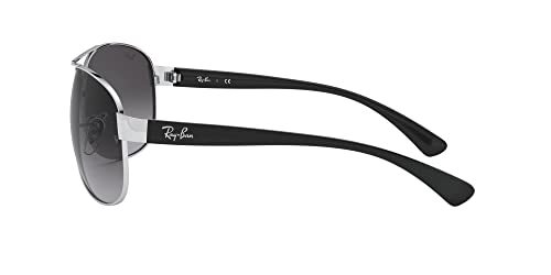 Ray Ban Unisex Sonnenbrille RB3386, Herstellergröße: 63, Gestell: Silber/Schwarz, Gläser: Grau - 4