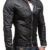 BOLF Ökolederjacke Herrenjacke Sweatshirt FEIFA FASHION 9125 Schwarz S [4D4] - 