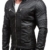 BOLF Ökolederjacke Herrenjacke Sweatshirt FEIFA FASHION 9125 Schwarz S [4D4] -