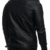 LEIF NELSON Herren Jacke Kunstleder Biker Geteppt Slim Fit Modern Freizeit Schwarz LN507 ; Grš§e M, Schwarz - 