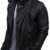 LEIF NELSON Herren Jacke Kunstleder Biker Geteppt Slim Fit Modern Freizeit Schwarz LN507 ; Grš§e M, Schwarz - 